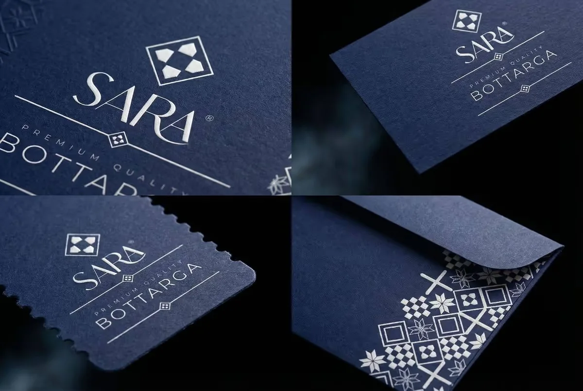 SARA Bottarga — détails du système graphique